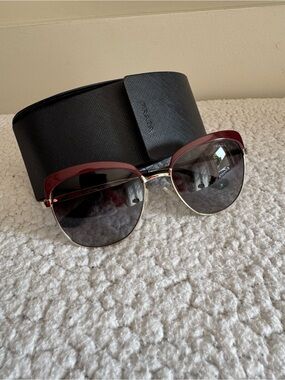 Prada SPR51T Square Carwalk Polarized Sunglasses